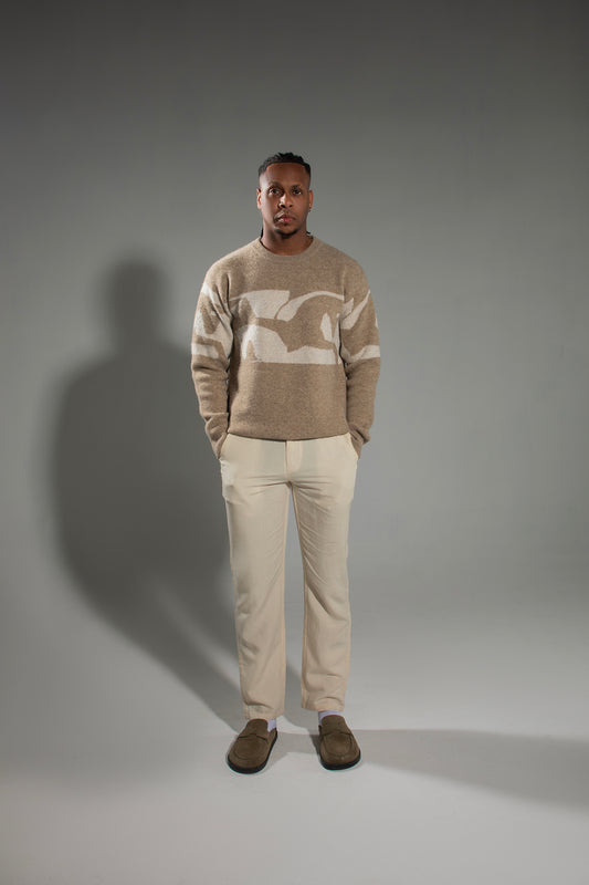 KAVALO Heritage Knit Jumper – Beige Edition