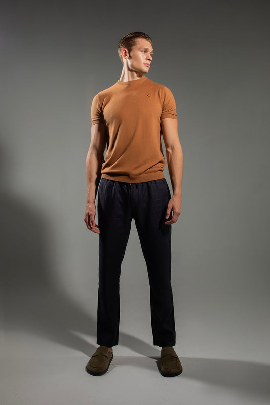 KAVALO Summer Linen Pants – Navy Blue Edition