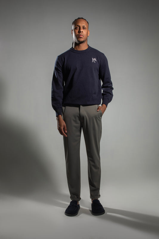 KAVALO Knitted Jumper – Navy Blue Edition