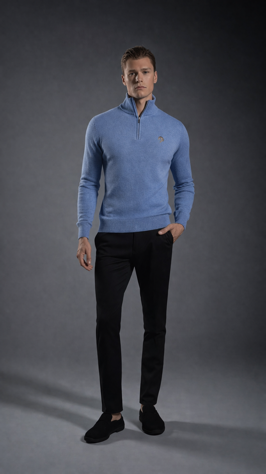 KAVALO Men's Knitted Turtleneck Sweater