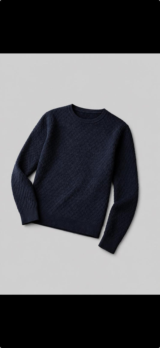 Man’s Knitted Cable Jumper
