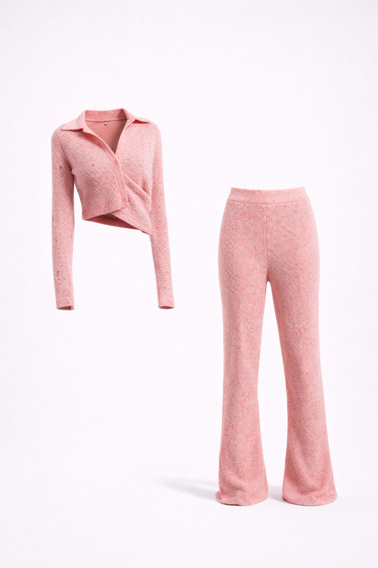 KAVALO Pink Knit Set