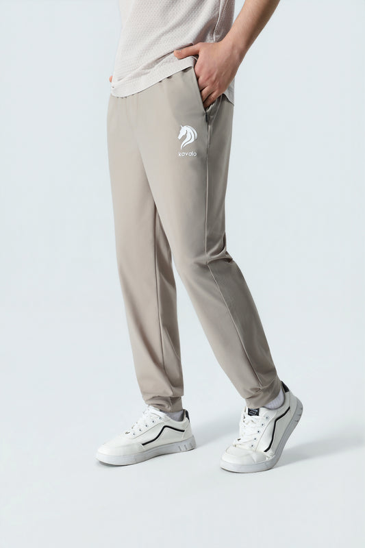 Premium Herren Joggingshose in Hellbeige – Leichte Sport- und Freizeithose