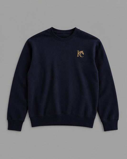 KAVALO Knitted Jumper – Navy Blue Edition