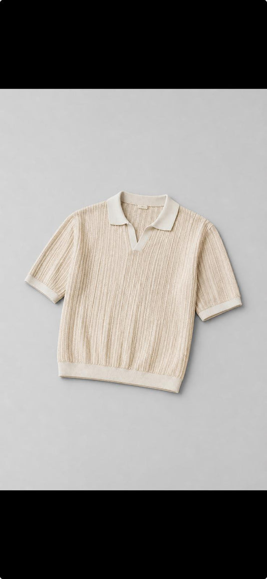 KAVALO Men’s Knitted Polo Shirt