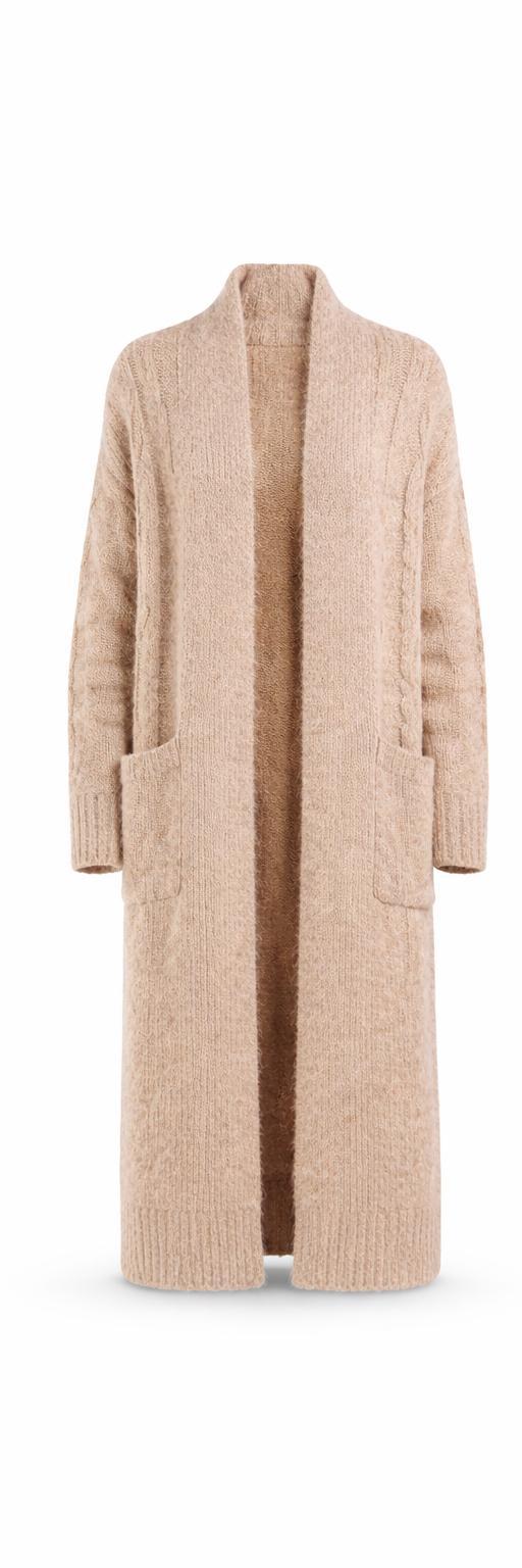 KAVALO Women’s Knitted Coat – Oat Edition